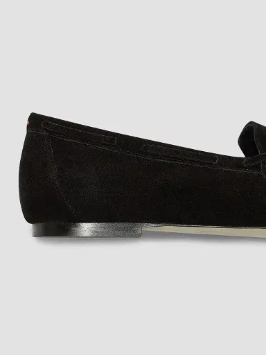 aeyde Women's Jasper Suede Boat Loafers - Black | Thumbnail 3 aeyde Women's Jasper Suede Boat Loafers - Black | Thumbnail 3