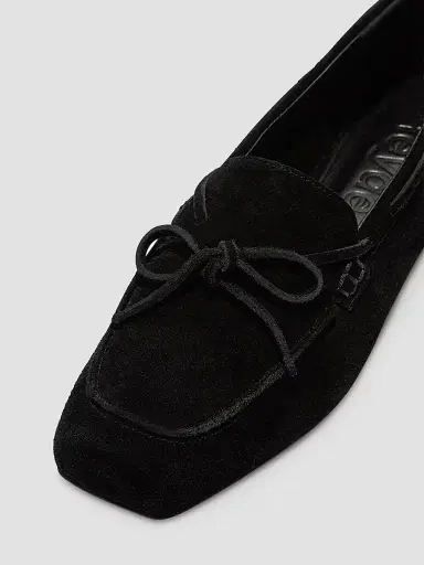 aeyde Women's Jasper Suede Boat Loafers - Black | Thumbnail 4 aeyde Women's Jasper Suede Boat Loafers - Black | Thumbnail 4