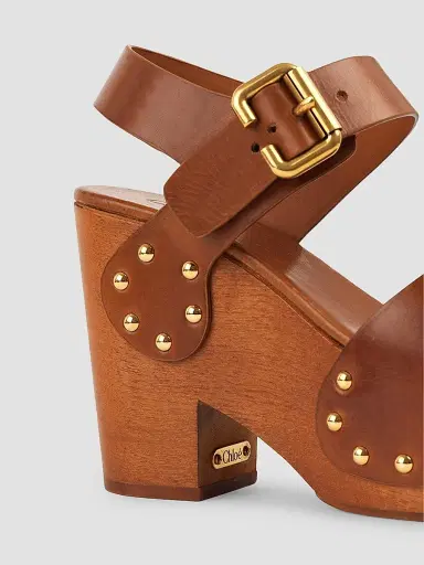 Chloé Women's Jeannette 60MM Leather Platform Sandals - Brown | Thumbnail 4 Chloé Women's Jeannette 60MM Leather Platform Sandals - Brown | Thumbnail 4