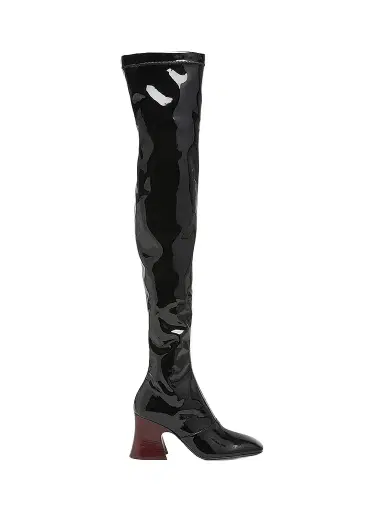 Chloé Women's Janis 80MM Patent Leather Over-The-Knee Boots - Black | Thumbnail 1 Chloé Women's Janis 80MM Patent Leather Over-The-Knee Boots - Black | Thumbnail 1