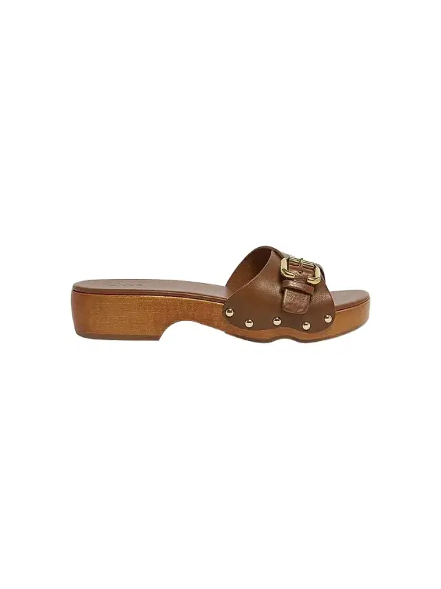 Chloé Women's Jeannette 40MM Leather Sandals - Brown