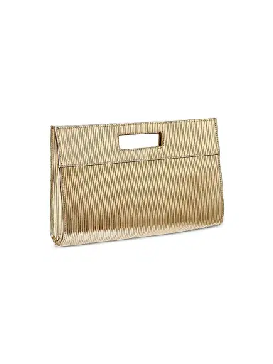 GiGi New York Women's Remy Clutch - Gold Metallic | Thumbnail 2 GiGi New York Women's Remy Clutch - Gold Metallic | Thumbnail 2
