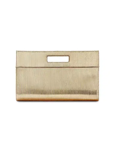 GiGi New York Women's Remy Clutch - Gold Metallic | Thumbnail 1 GiGi New York Women's Remy Clutch - Gold Metallic | Thumbnail 1