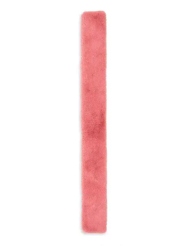 Women's Faux-Fur Pull-Through Scarf - Pink