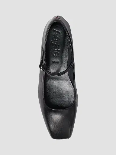 aeyde Women's Uma Leather Mary Jane Ballerina Flats - Black - Size 10 | Thumbnail 5