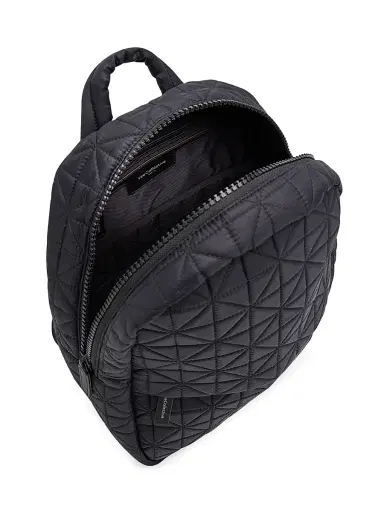 Vee Collective Women's Quilted Backpack - Black | Thumbnail 4 Vee Collective Women's Quilted Backpack - Black | Thumbnail 4