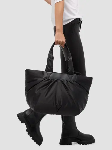Vee Collective Women's Medium Caba Ruched Tote Bag | Thumbnail 3 Vee Collective Women's Medium Caba Ruched Tote Bag | Thumbnail 3