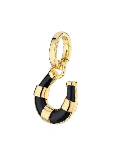 Foundrae Women's Protection 18K Yellow Gold & Black Onyx Horseshoe Pendant - Onyx | Thumbnail 3
