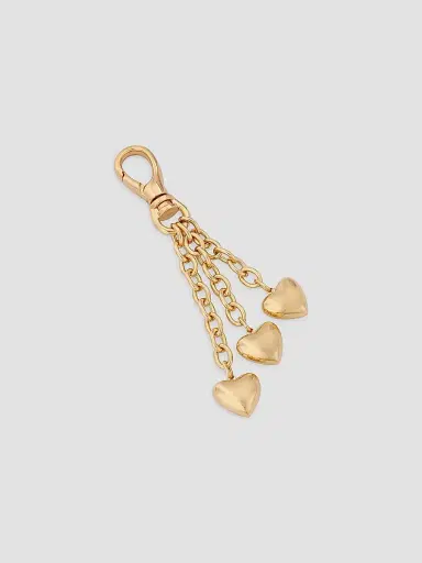 Roxanne Assoulin Women's The Puffy Heart Goldtone Bag Charm | Thumbnail 3 Roxanne Assoulin Women's The Puffy Heart Goldtone Bag Charm | Thumbnail 3