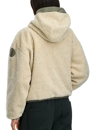 Canada Goose Women's Alberni Reversible Fleece Bomber Jacket - Light Tan Smokey Sage - Size XS | Thumbnail 6 Canada Goose Women's Alberni Reversible Fleece Bomber Jacket - Light Tan Smokey Sage - Size XS | Thumbnail 6