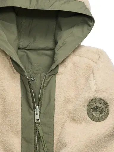 Canada Goose Women's Alberni Reversible Fleece Bomber Jacket - Light Tan Smokey Sage - Size XS | Thumbnail 8 Canada Goose Women's Alberni Reversible Fleece Bomber Jacket - Light Tan Smokey Sage - Size XS | Thumbnail 8