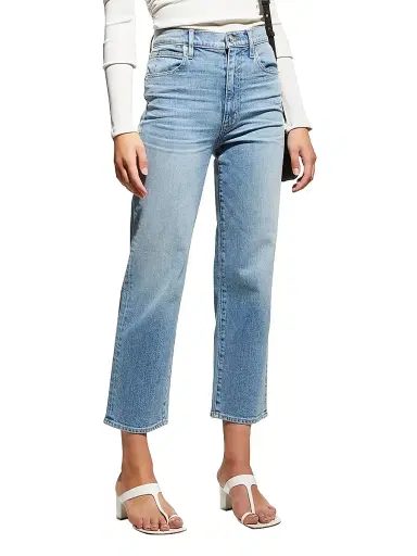 SLVRLAKE Women's London Cropped Straight Jeans - Blue - Size 31 | Thumbnail 3