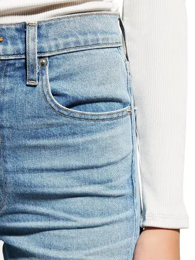 SLVRLAKE Women's London Cropped Straight Jeans - Blue - Size 31 | Thumbnail 5