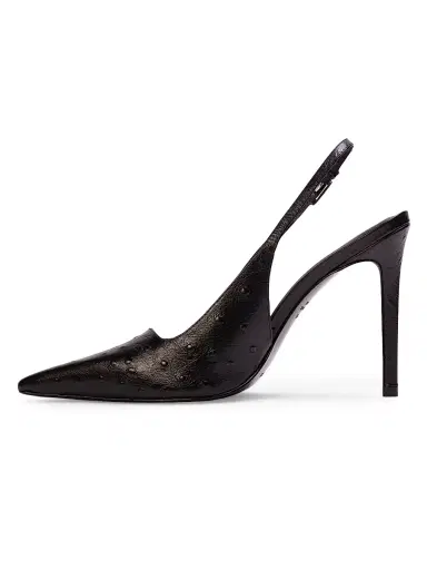 Black Suede Studio Women's Lainey 100MM Leather Pumps - Black Patent Leather | Thumbnail 5 Black Suede Studio Women's Lainey 100MM Leather Pumps - Black Patent Leather | Thumbnail 5