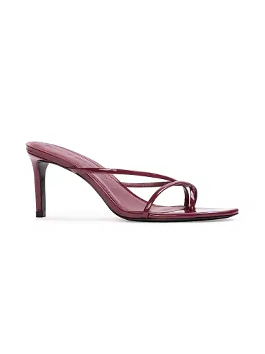 Black Suede Studio Women's Carla 65MM Patent Leather Sandals - Ruby Patent Leather - Size 7.5 | Thumbnail 2