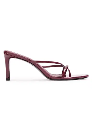 Black Suede Studio Women's Carla 65MM Patent Leather Sandals - Ruby Patent Leather - Size 7.5 | Thumbnail 1