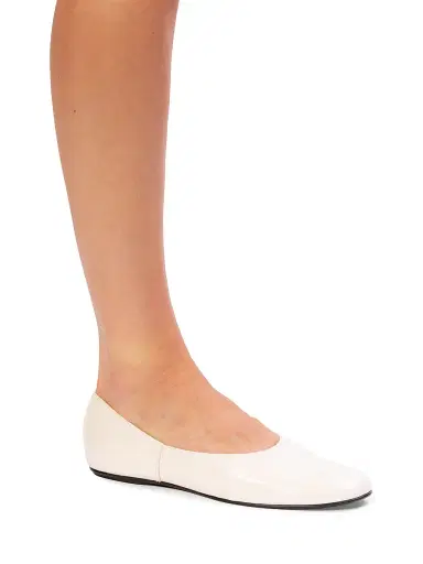 Black Suede Studio Women's Ezra Ballet Flats - Coconut Patent | Thumbnail 6