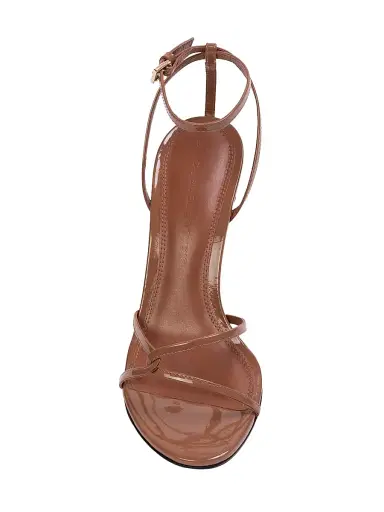 Black Suede Studio Women's Miley 100MM Patent Sandals - Mousse Patent Leather - Size 12 | Thumbnail 5 Black Suede Studio Women's Miley 100MM Patent Sandals - Mousse Patent Leather - Size 12 | Thumbnail 5