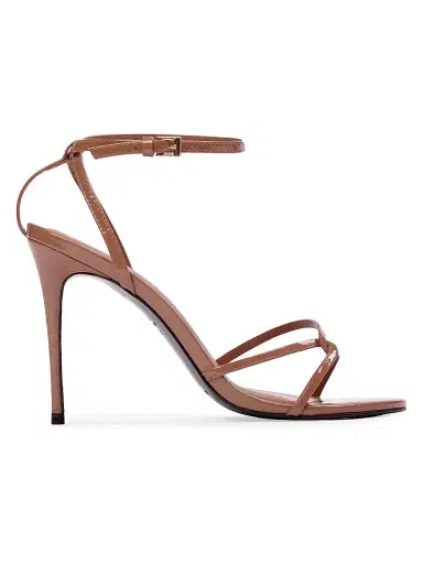 Black Suede Studio Women's Miley 100MM Patent Sandals - Mousse Patent Leather - Size 12 | Thumbnail 1 Black Suede Studio Women's Miley 100MM Patent Sandals - Mousse Patent Leather - Size 12 | Thumbnail 1