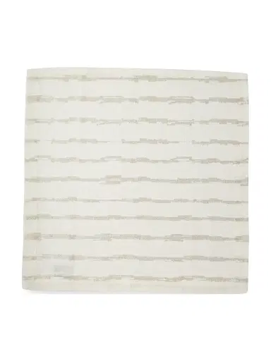 Mode Living Cannes 4-Piece Striped Napkin Set - Silver | Thumbnail 1