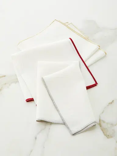 Mode Living Bel Air 4-Piece Embroidered Napkin Set | Thumbnail 2 Mode Living Bel Air 4-Piece Embroidered Napkin Set | Thumbnail 2