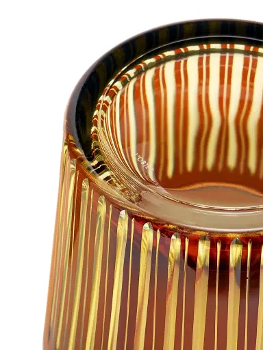 L'Objet Prism Glass Ice Bucket With Tongs - Amber | Thumbnail 4 L'Objet Prism Glass Ice Bucket With Tongs - Amber | Thumbnail 4