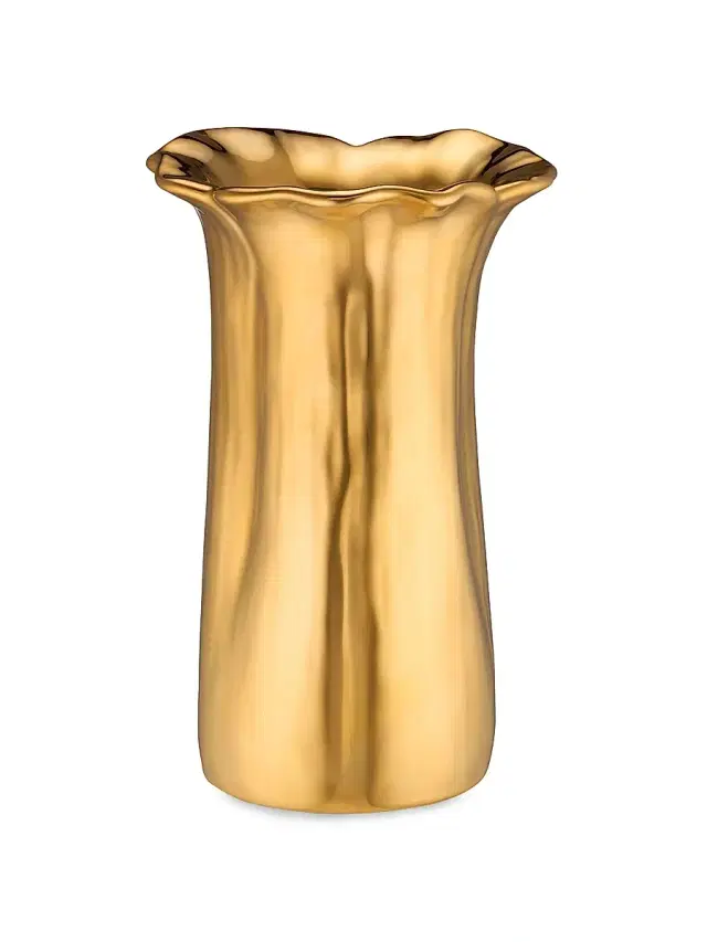 AERIN Valera Small Vase - Gold