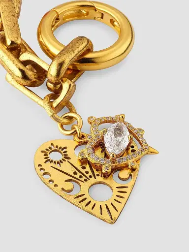 Elizabeth Cole Women's Dalrina Crystal, Enamel & 24K-Gold-Plated Bag Charm | Thumbnail 3