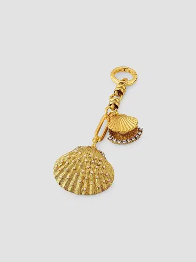 Elizabeth Cole Women's Calico Crystal, Imitation Pearl & 24K-Gold-Plated Bag Charm | Thumbnail 2