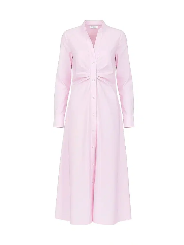 Women's Genny Longsleeve Shirt Dress - Pink