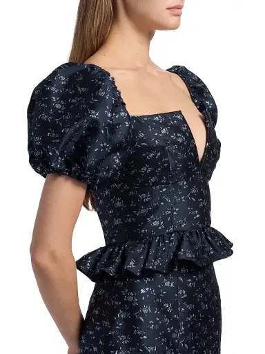 Markarian Women's Sylvan Floral Brocade Balloon-Sleeve Top | Thumbnail 6