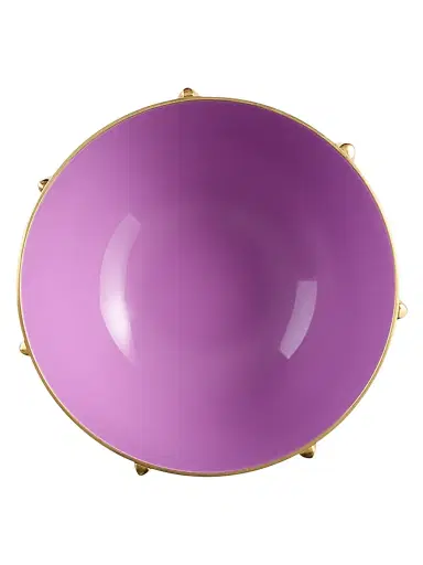 Jonathan Adler Oscar Enamel & Brass Bowl - Purple | Thumbnail 3 Jonathan Adler Oscar Enamel & Brass Bowl - Purple | Thumbnail 3
