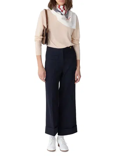 Callas Milano Women's Brody Cropped-Cuff Pants - Navy | Thumbnail 2