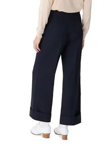 Callas Milano Women's Brody Cropped-Cuff Pants - Navy | Thumbnail 4
