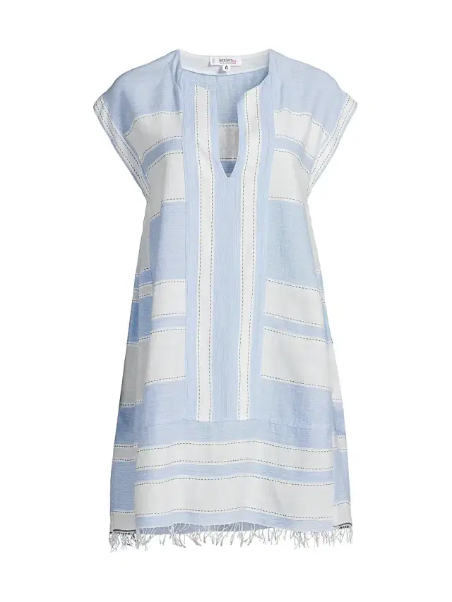 Women's Elina Jacquard Caftan - Debre Sky Women's Elina Jacquard Caftan - Debre Sky