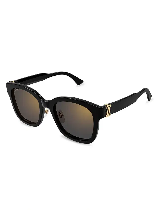 Women's Double C 54MM Square Sunglasses - Black