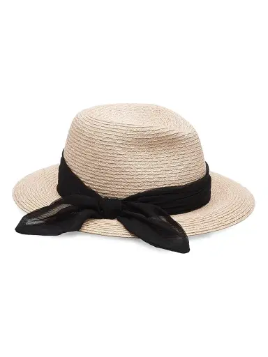 Eugenia Kim Women's Lillian Woven Straw Fedora - Beige | Thumbnail 1 Eugenia Kim Women's Lillian Woven Straw Fedora - Beige | Thumbnail 1