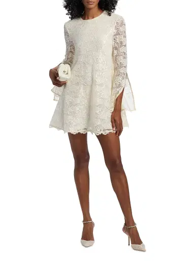 Toccin Women's Gramercy Lace A-Line Minidress - | Thumbnail 2