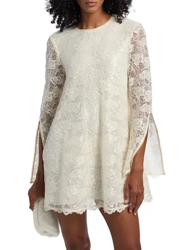 Toccin Women's Gramercy Lace A-Line Minidress - | Thumbnail 3