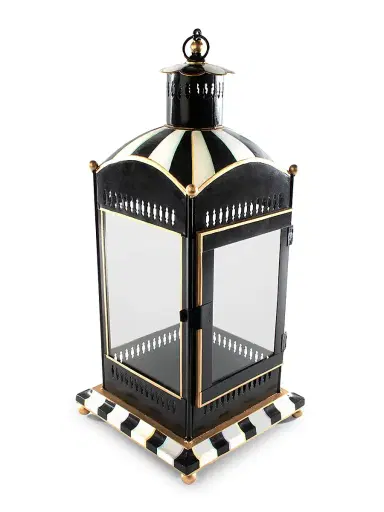 MacKenzie-Childs Courtly Stripe Large Candle Lantern | Thumbnail 1 MacKenzie-Childs Courtly Stripe Large Candle Lantern | Thumbnail 1