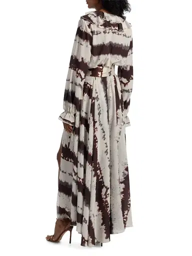 Toccin Women's Petra Printed Ruffle Midi-Dress - Deep Spice Multi Tie Dye | Thumbnail 5 Toccin Women's Petra Printed Ruffle Midi-Dress - Deep Spice Multi Tie Dye | Thumbnail 5