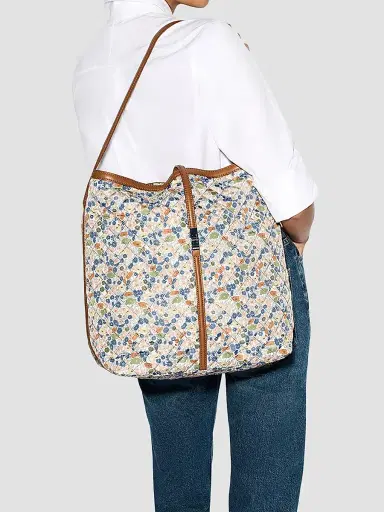 MZ Wallace Women's Astor Floral Quilted Hobo Shoulder Bag | Thumbnail 3 MZ Wallace Women's Astor Floral Quilted Hobo Shoulder Bag | Thumbnail 3
