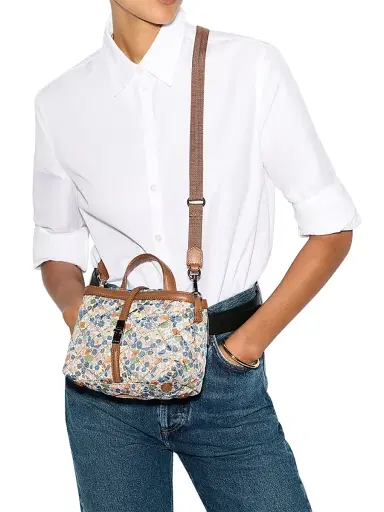 MZ Wallace Women's Mini Astor Floral Quilted Top Handle Bag | Thumbnail 3 MZ Wallace Women's Mini Astor Floral Quilted Top Handle Bag | Thumbnail 3