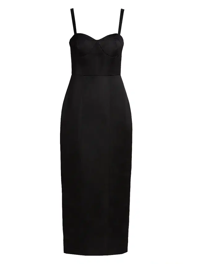 Toccin Women's Solene Bustier Sculpted Midi-Dress - Jet