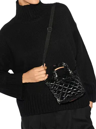 MZ Wallace Women's Petite Metro Deluxe Quilted Crossbody Bag - Black | Thumbnail 2 MZ Wallace Women's Petite Metro Deluxe Quilted Crossbody Bag - Black | Thumbnail 2