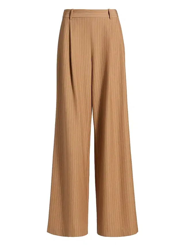 Toccin Women's Hailey Wide-Leg Trousers - Latte