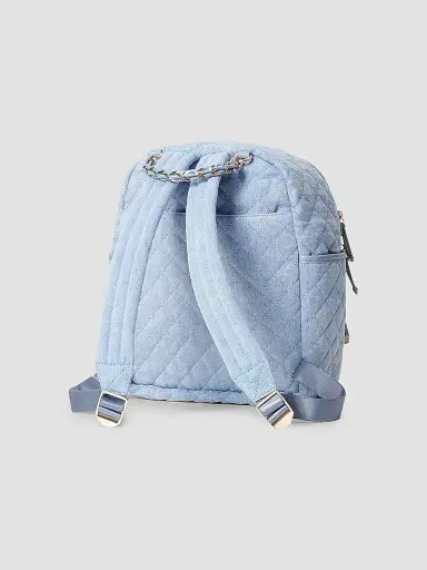 MZ Wallace Women's Small Crosby Quilted Denim Backpack | Thumbnail 2 MZ Wallace Women's Small Crosby Quilted Denim Backpack | Thumbnail 2