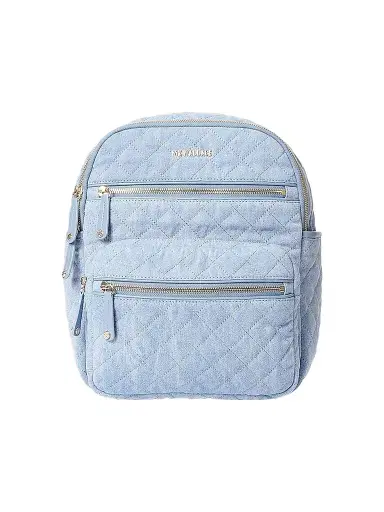 MZ Wallace Women's Small Crosby Quilted Denim Backpack | Thumbnail 1 MZ Wallace Women's Small Crosby Quilted Denim Backpack | Thumbnail 1