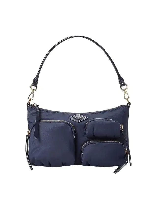 MZ Wallace Women's Petite Chelsea Logo Shoulder Bag - Navy