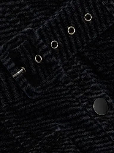 Toccin Women's Mercer Denim Shirt Minidress - Jet | Thumbnail 7